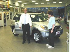 Rav4 purchase in the showroom