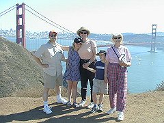 Family at Golden Gate Bridge