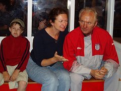 Helen gives advice to Sven-Goren Eriksson, England Coach