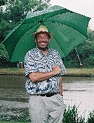 Brian and his eco-brolly
