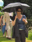 Brolly and shades - Bridget has all eventualities covered