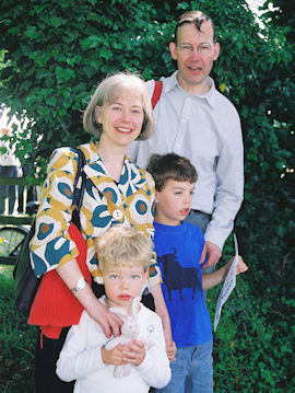Nina and Greg Merriman, with Benedict & Thomas