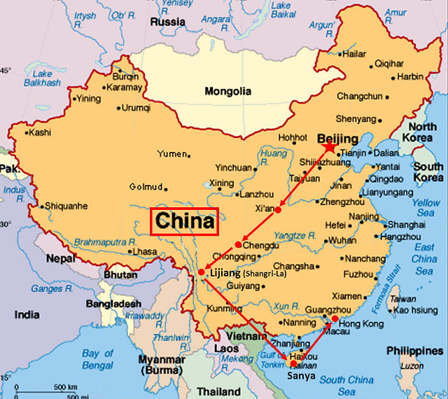 Coburn China Itinerary Aug 2011