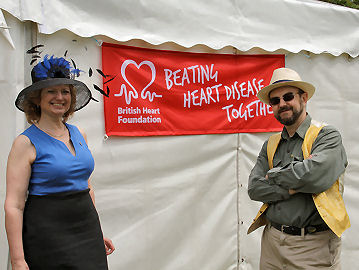 Helen and Andrew and BHF Banner