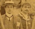 Some Johnny in his rowing blazer and cap with his boatered chum